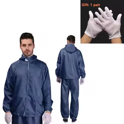 Mono antiestático reutilizable con bolsillos – Oversuit protección polvo y pintura