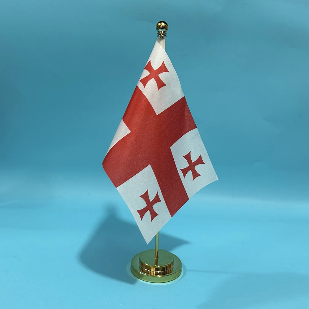 Bandera de Georgia poliéster – Nacional para escritorio y exterior - imagen 4