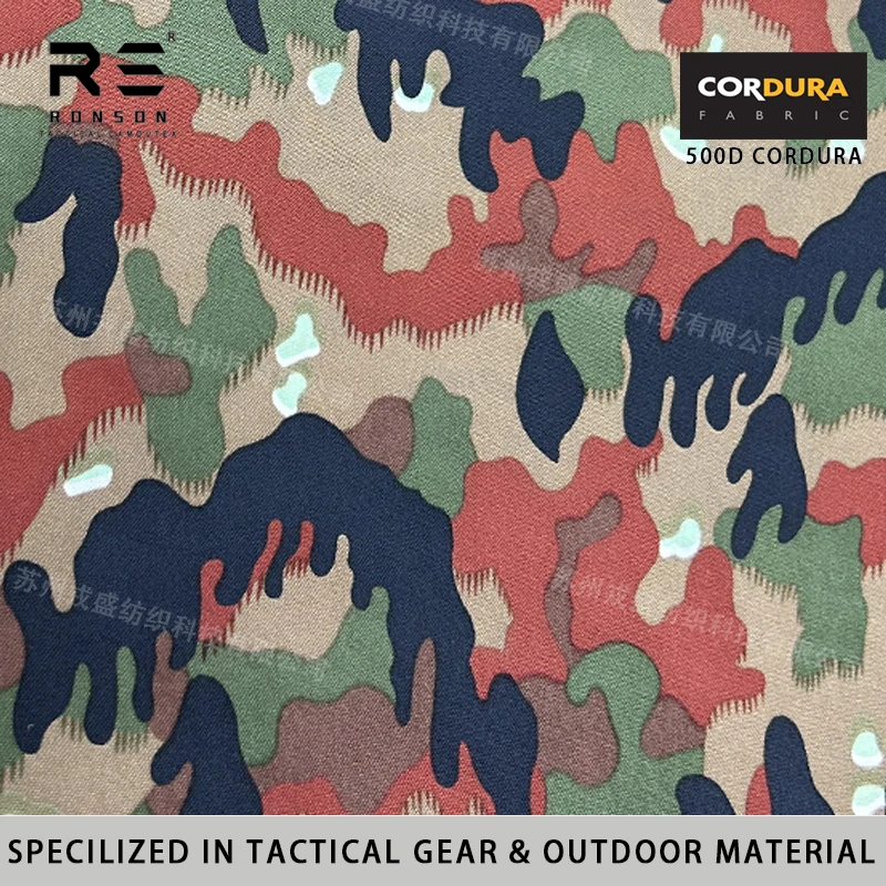 Tela táctica Cordura nailon recubrimiento PU impermeable Aplenflage