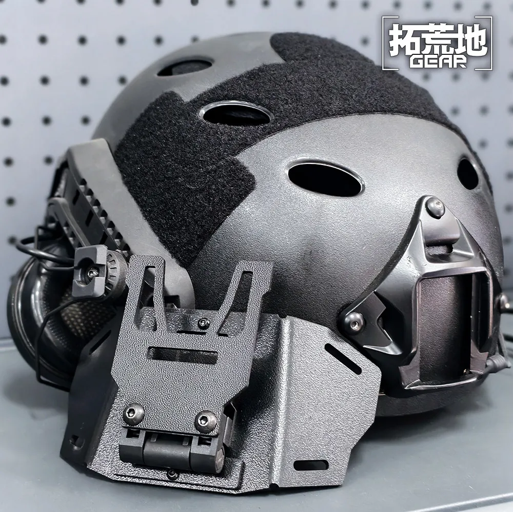 Protector frontal para casco y gorra táctico de cosplay