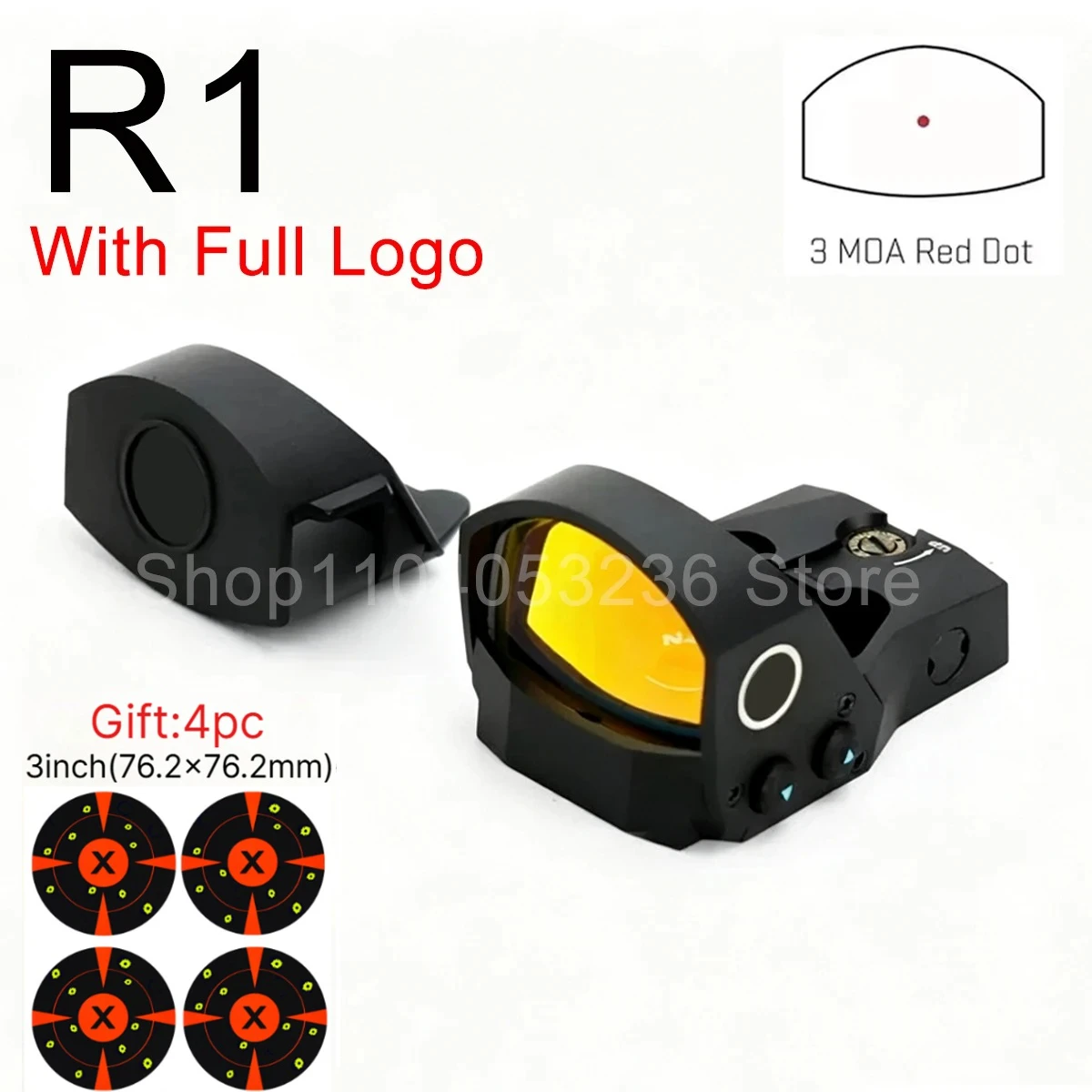 Mira reflex R1 3MOA compacta en color BK