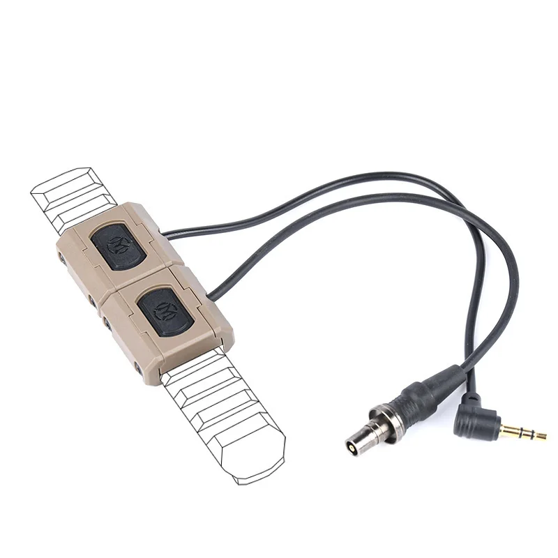 WADSN interruptor de presión Airsoft remoto M-LOK Picatinny - imagen 4