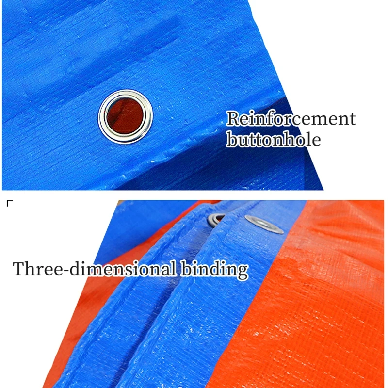 Lona ripstop azul naranja impermeable para patio - imagen 4