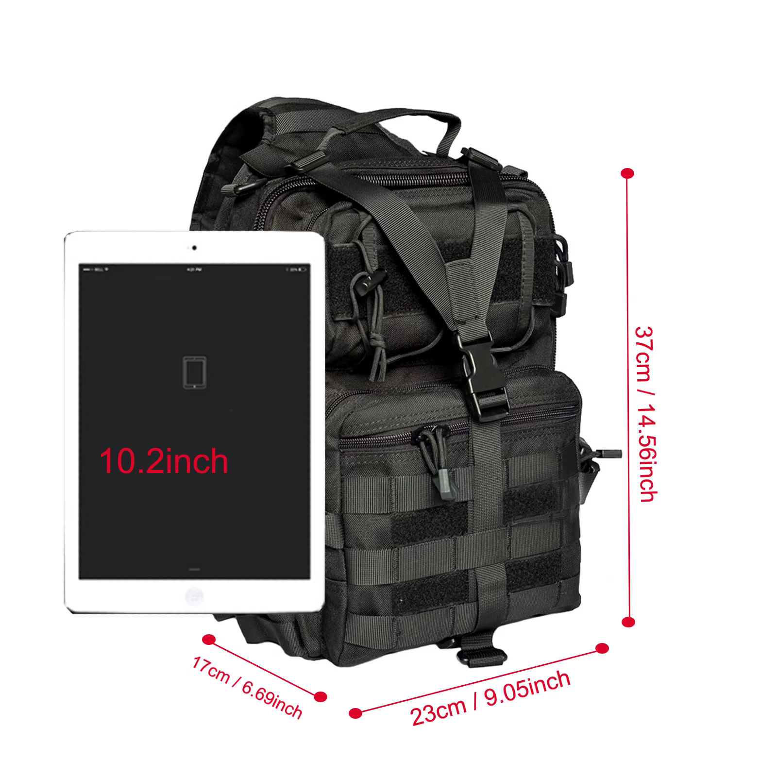 Bolsa bandolera impermeable vista frontal