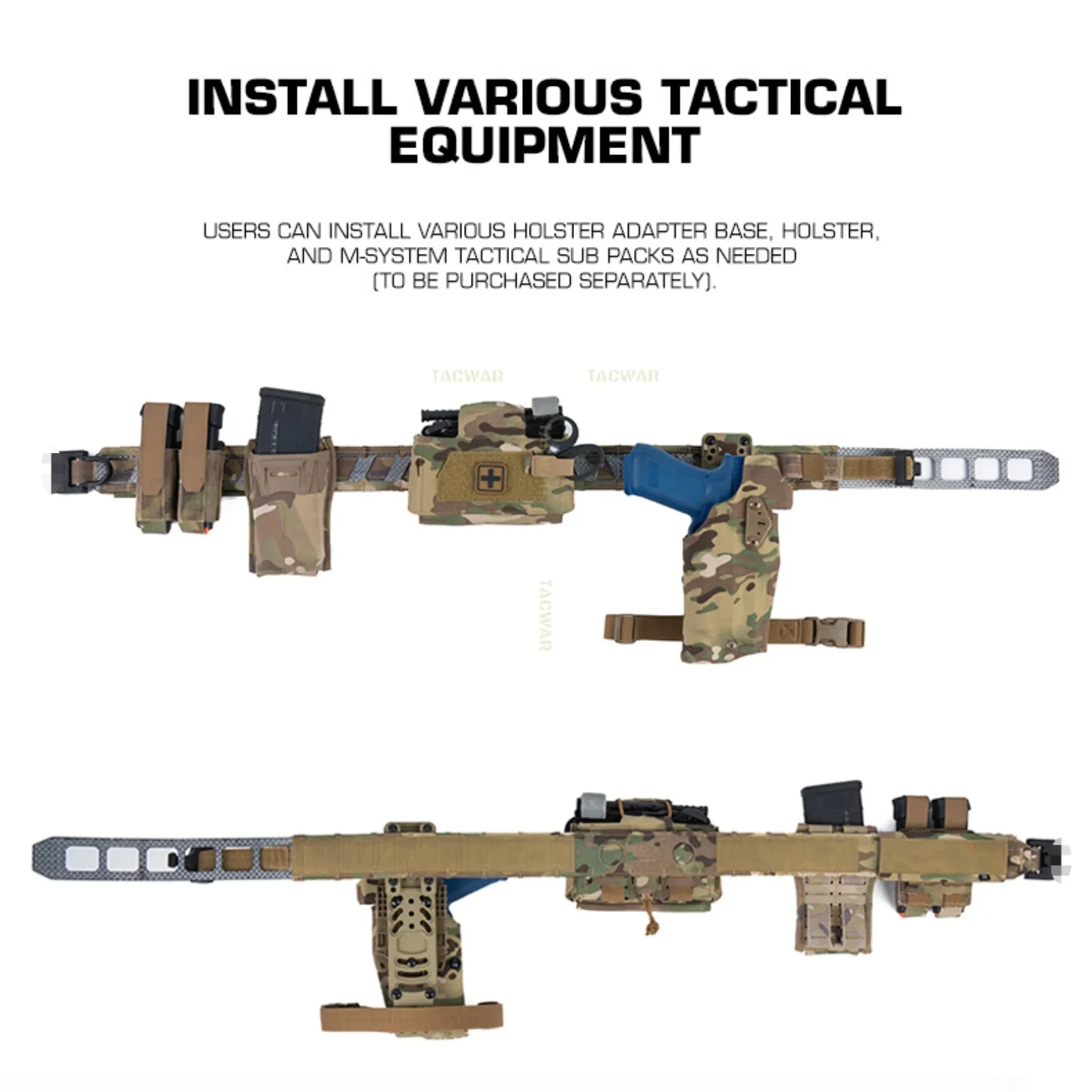 Cinturón táctico magnético de fibra – Airsoft y combate - imagen 3
