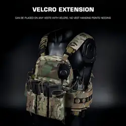 Bolsas laterales MOLLE universales para radio y cargador táctico
