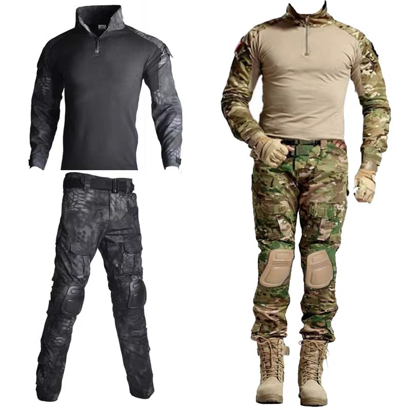 Set táctico hombre camisa manga larga y pantalones ripstop MOLLE