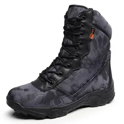 Botas tácticas urbanas de cuero impermeable – Invierno