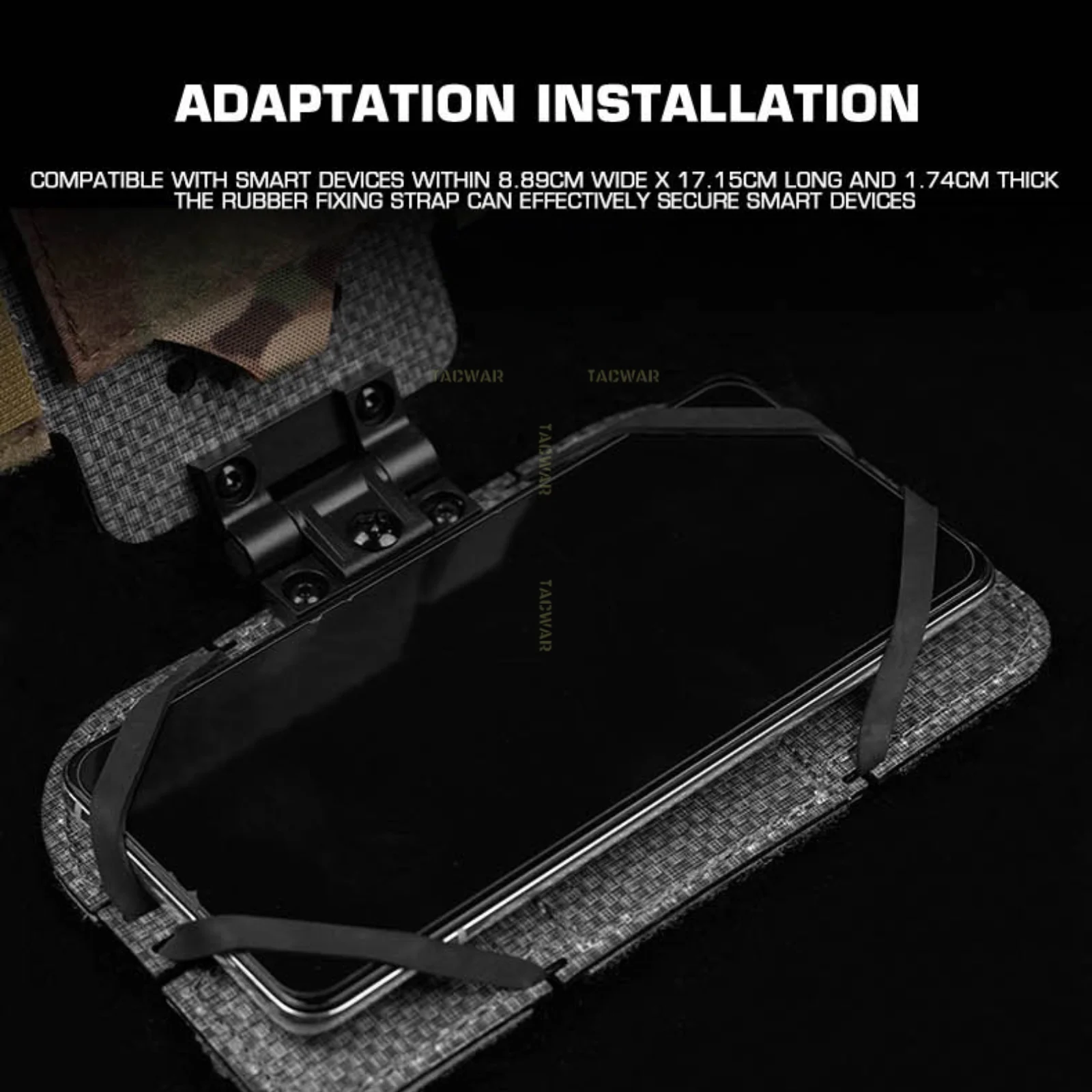 Soporte táctico plegable para teléfono móvil en bolsa de navegación - imagen 2