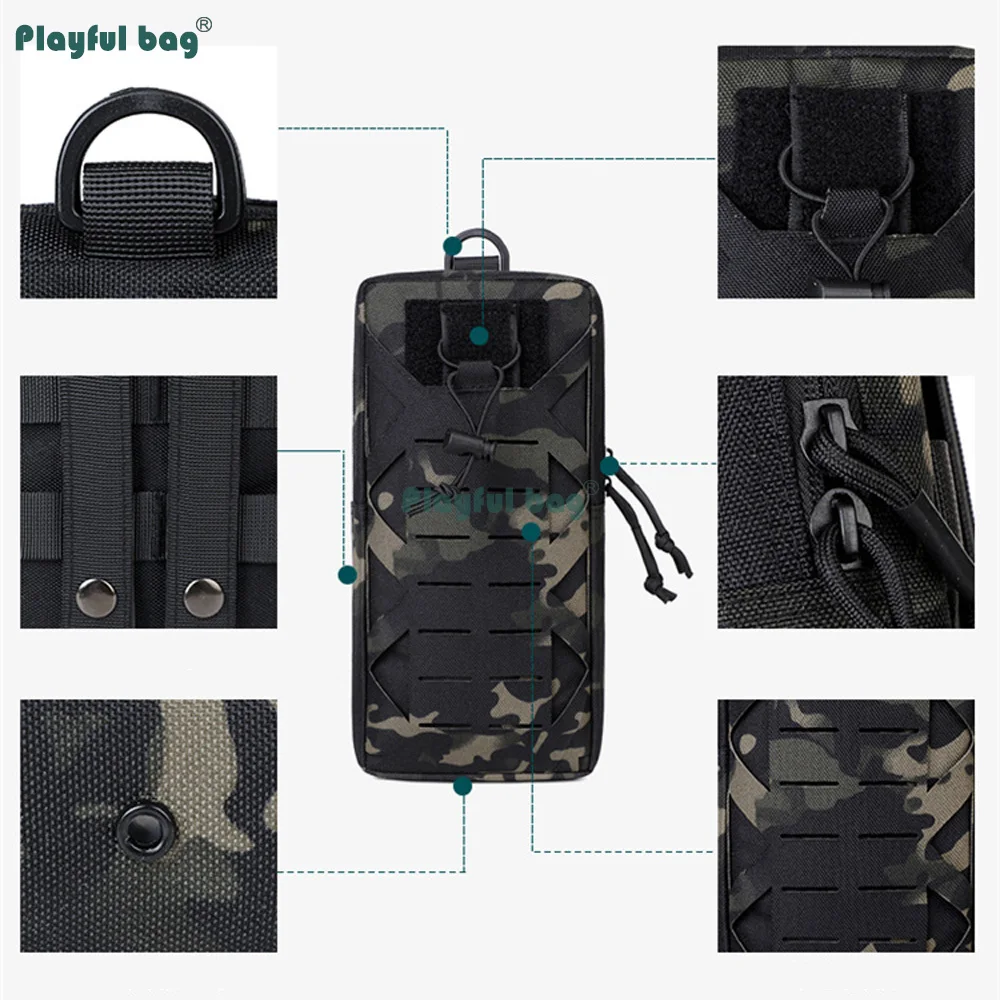 Bolsa táctica MOLLE para cinturón EDC multiusos herramientas - imagen 3
