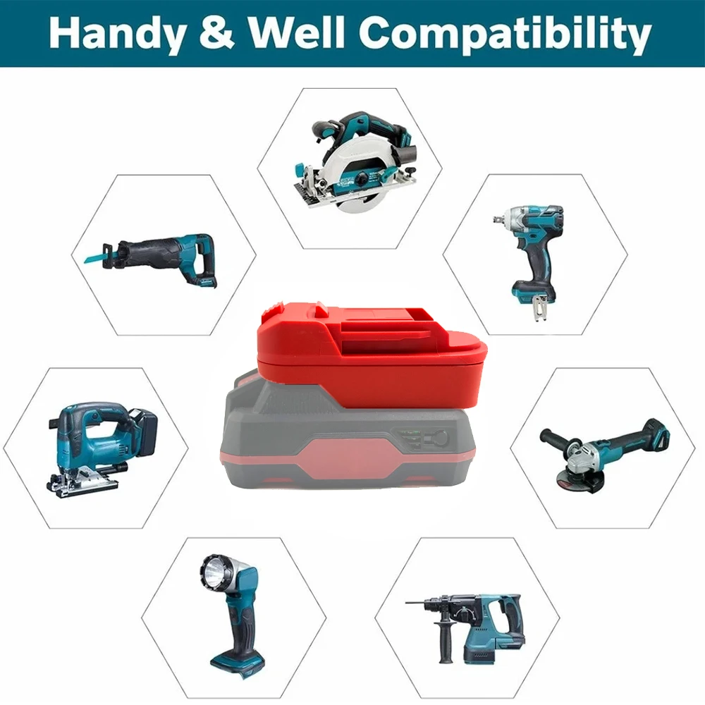 Makita adaptador de batería compatible Parkside ion-litio - imagen 5