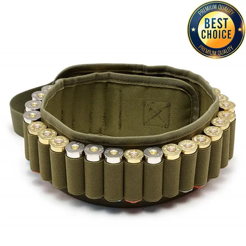 Cinturón táctico MOLLE cartuchos escopeta camuflaje - imagen 5