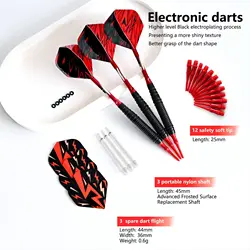 Dardos electrónicos punta blanda de plástico con estuche para juego