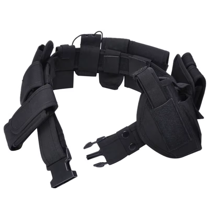 Cinturón táctico utilitario policial con bolsa – Ajustable para servicio - imagen 3