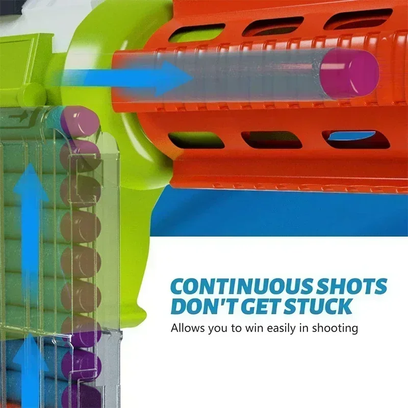 Clips curvos tipo banana recarga rápida compatibles con Nerf Elite - imagen 3