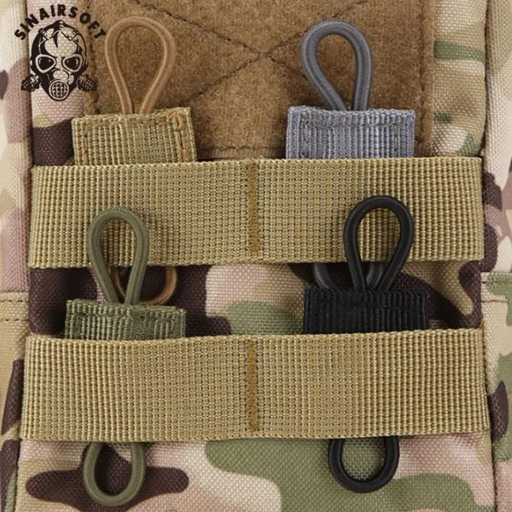 Detalle de los retenedores para mochila de exterior