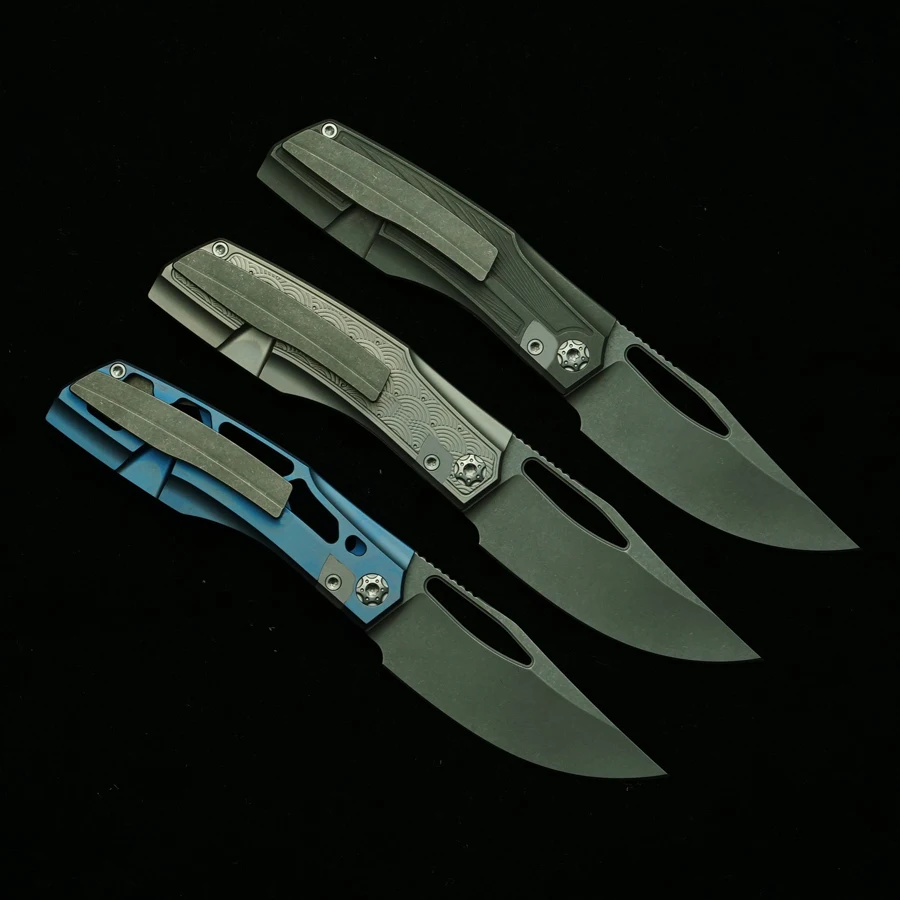 LEMIFSHE Protean Cuchillo Plegable Táctico para Camping, Cocina