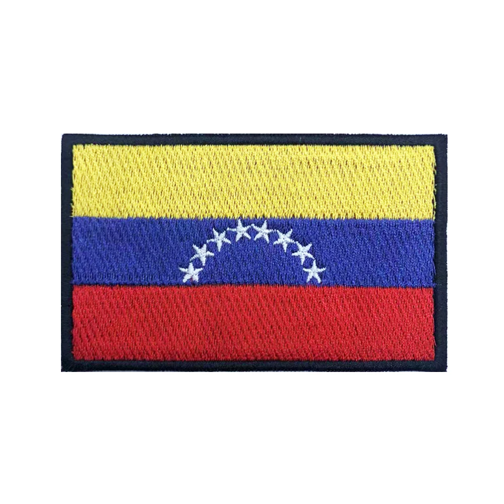 Brazalete parche bordado bandera Venezuela – Insignia táctica velcro