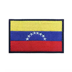 Brazalete parche bordado bandera Venezuela – Insignia táctica velcro