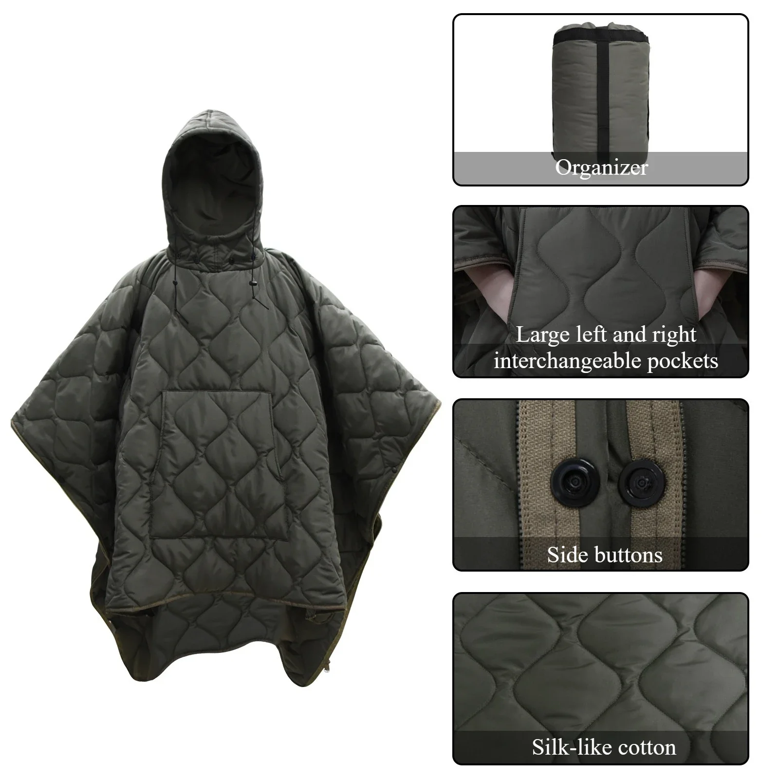 Manta de camuflaje tipo capa camuflada