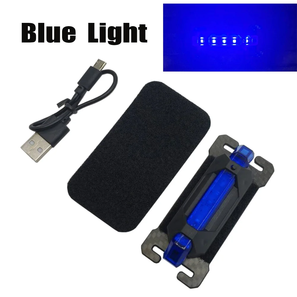 Luz de señal táctica recargable USB con montaje MOLLE y casco - imagen 3