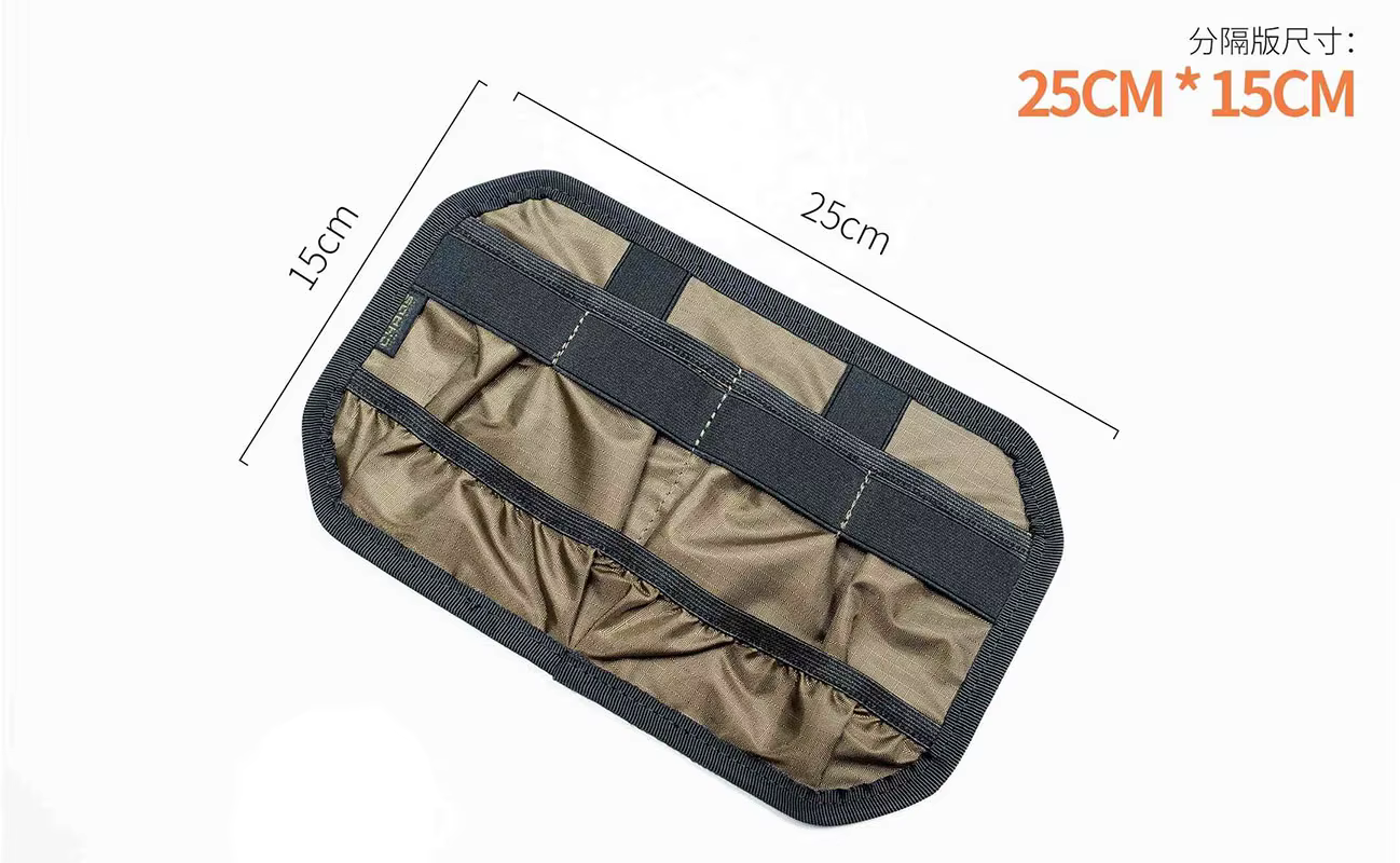 Organizador táctico EDC con compartimentos