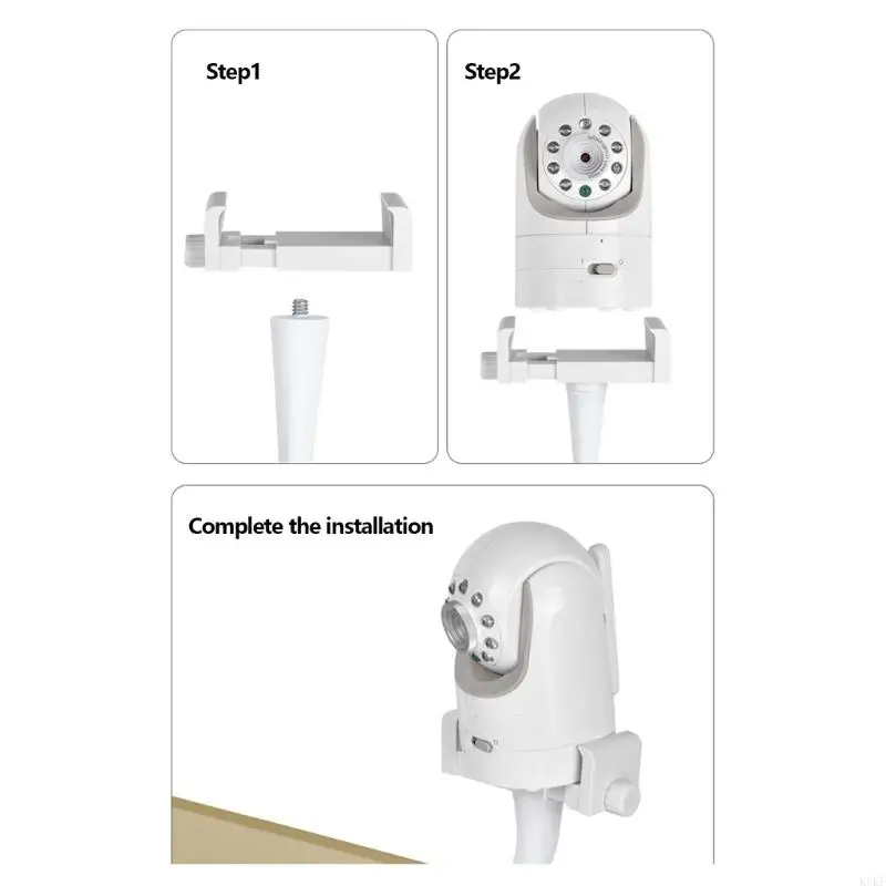 Soporte flexible monitor bebé cuello cisne ajustable sujeción segura