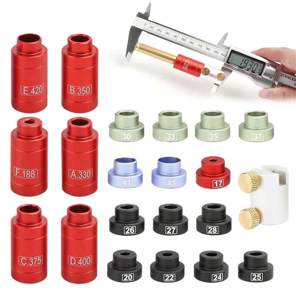 Kit comparador de calibre de bala con inserciones y bujes
