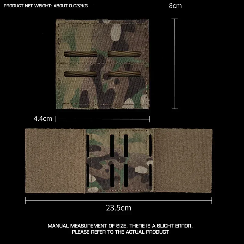 Panel táctico MOLLE fila con funda extraíble para cuchillo y cargador - imagen 4
