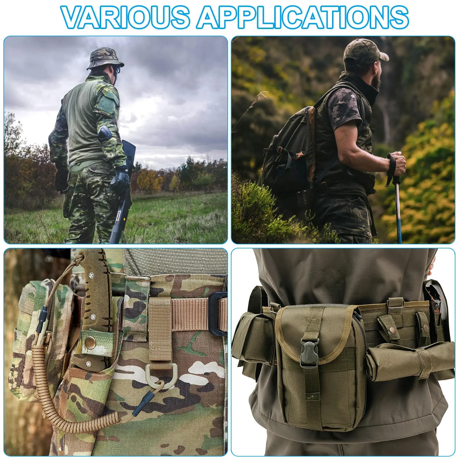 Bolsa MOLLE plegable para munición y revistas tácticas EDC - imagen 5