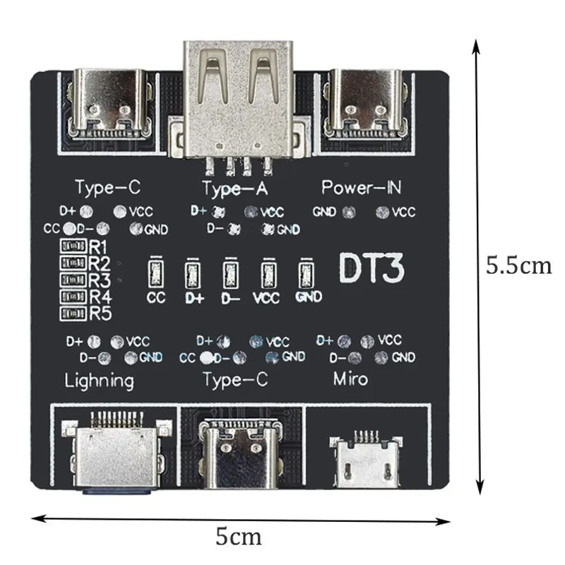Vista del tester de cables DT3