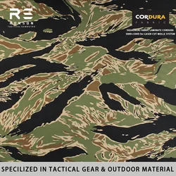 Tela nylon laminado Cordura camuflaje tigre negro MOLLE láser