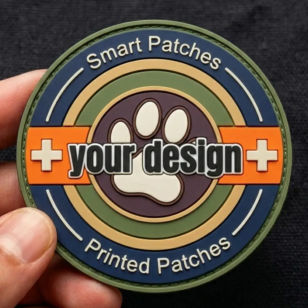 Parche táctico 3D PVC suave con gancho y bucle para coser ropa - imagen 3