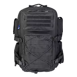 Mochila táctica de nailon exterior tres compartimentos y bolsillos