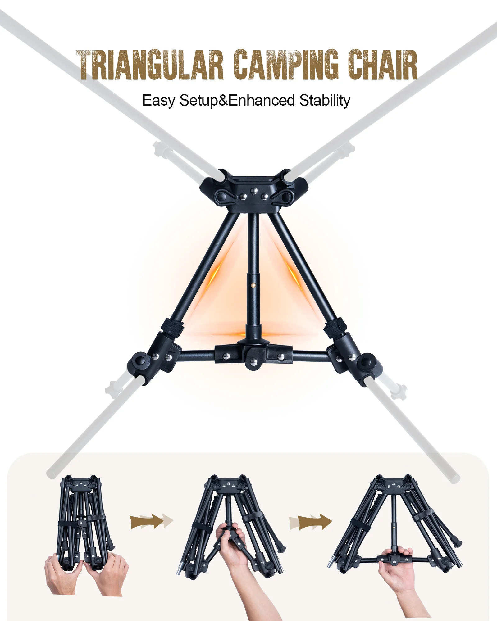 OneTigris Mesa Plegable con Silla – Compacta Acampada y Senderismo - imagen 3