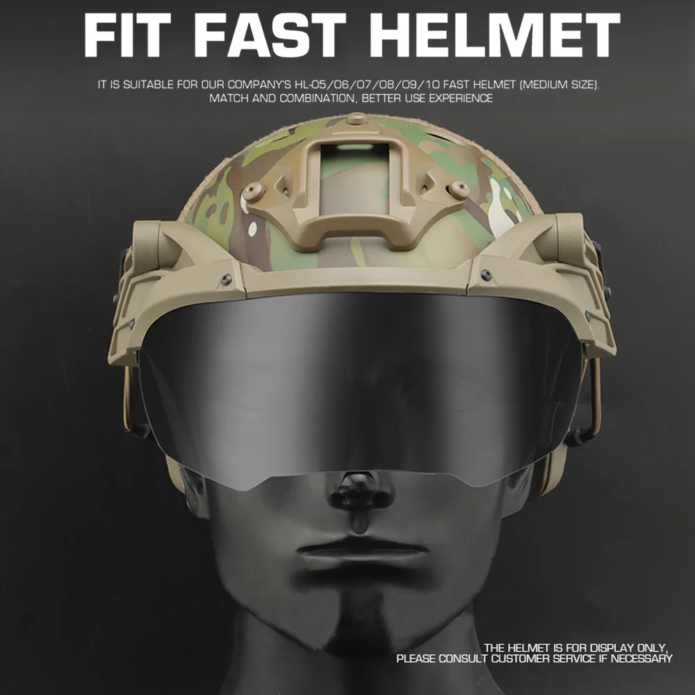 Gafas protectoras tácticas polarizadas UV ajustables – Caza airsoft - imagen 2