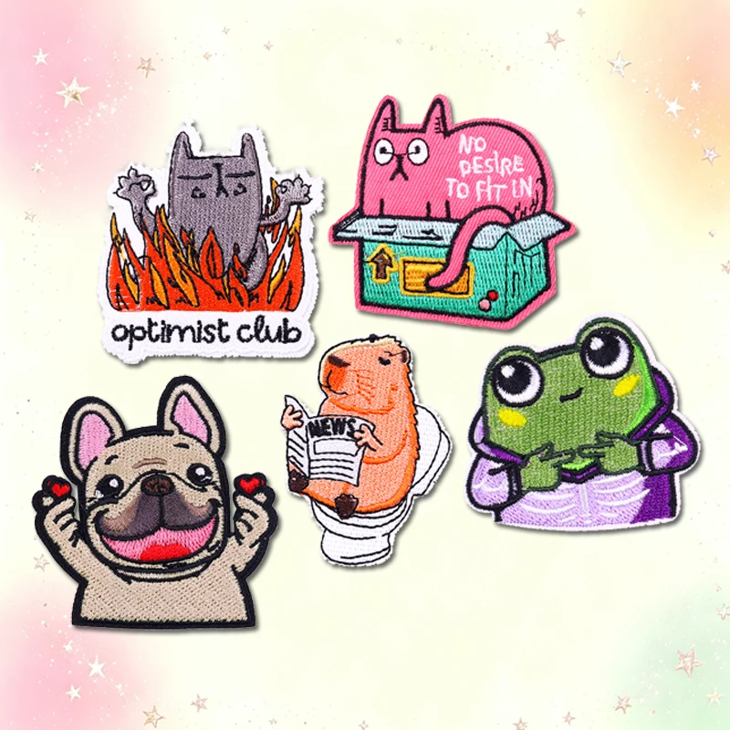 Patch bordado temático animal llamas—Para chaquetas y ropa - imagen 4