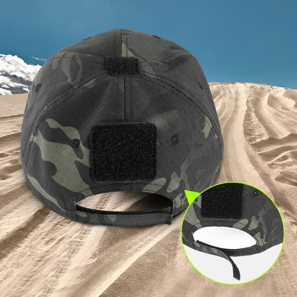 Gorra táctica calavera camuflaje – Ajustable para caza y pesca - imagen 5