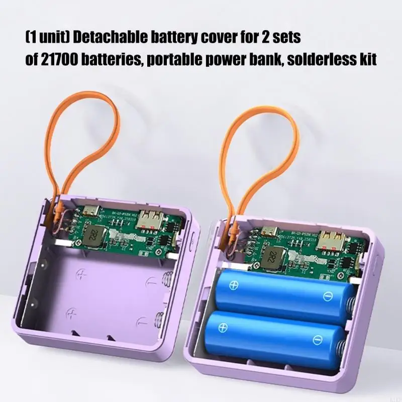 Estuche batería recargable 21700 para celdas DIY, montaje sencillo - imagen 5