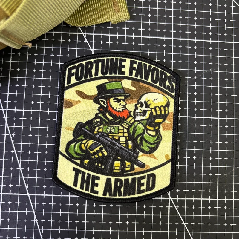 Parche táctico velcro soldado duende – insignia moral militar - imagen 4