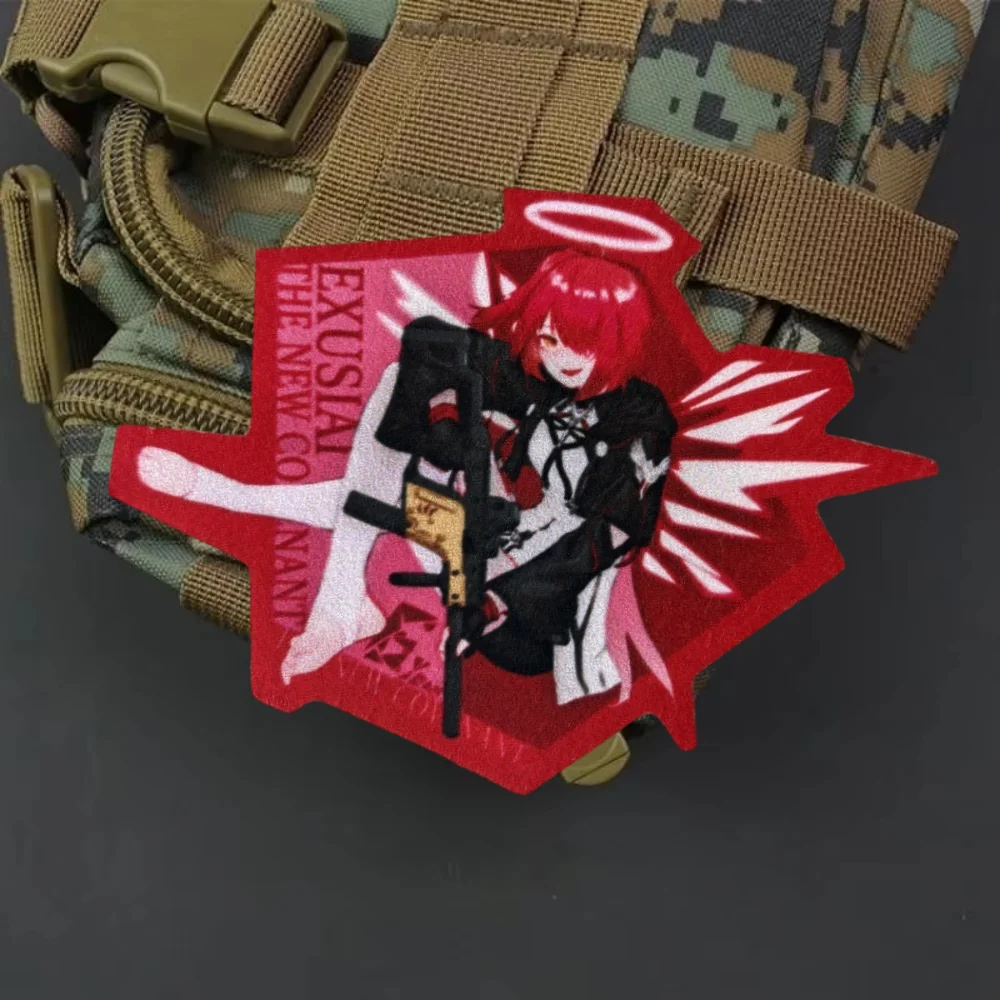Parche táctico militar para niñas con insignia moral anime gancho - imagen 5