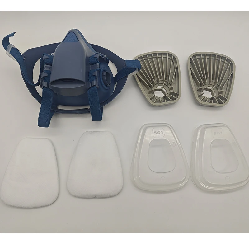 3M 7502 Mascarilla Antipolvo Silicona Filtro Partículas - imagen 3