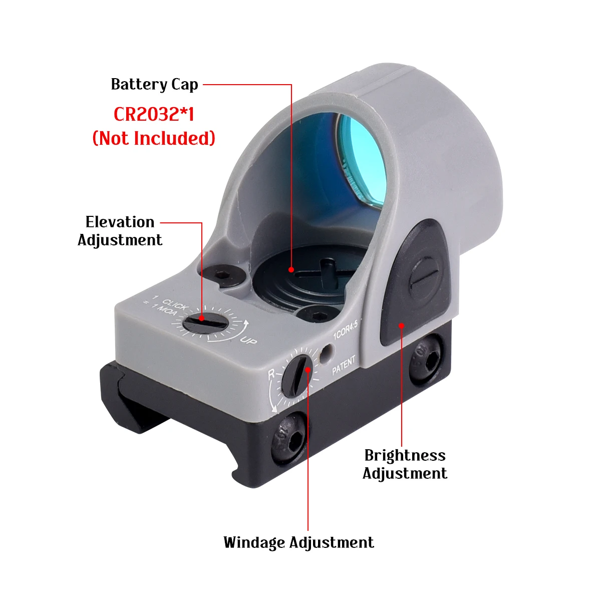 Mira reflex SR* mini Red Dot con riel Picatinny
