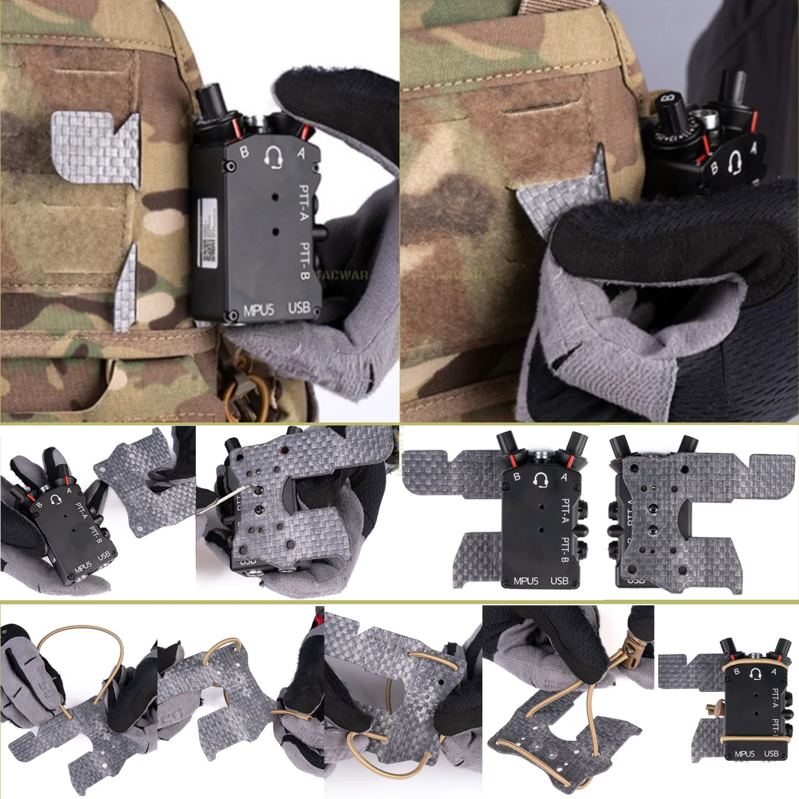 Placa de montaje PTT Wing para chaleco portaplacas FCV5 Airsoft - imagen 5