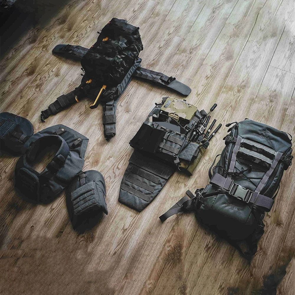 Chaleco Táctico MOLLE con Protección de Cuello – Airsoft y Caza - imagen 3