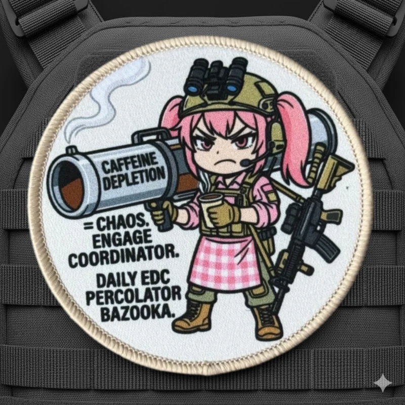 Parche táctico anime para gorra con gancho y bucle, militar - imagen 3