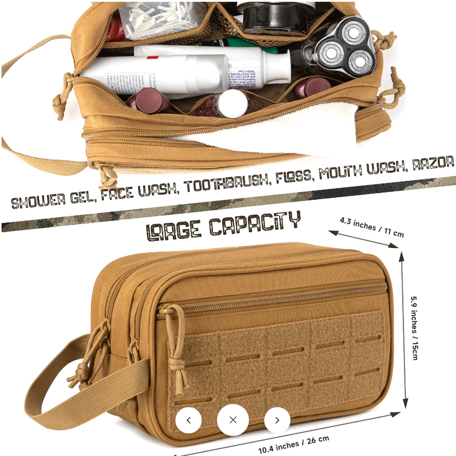 Neceser militar con sistema MOLLE