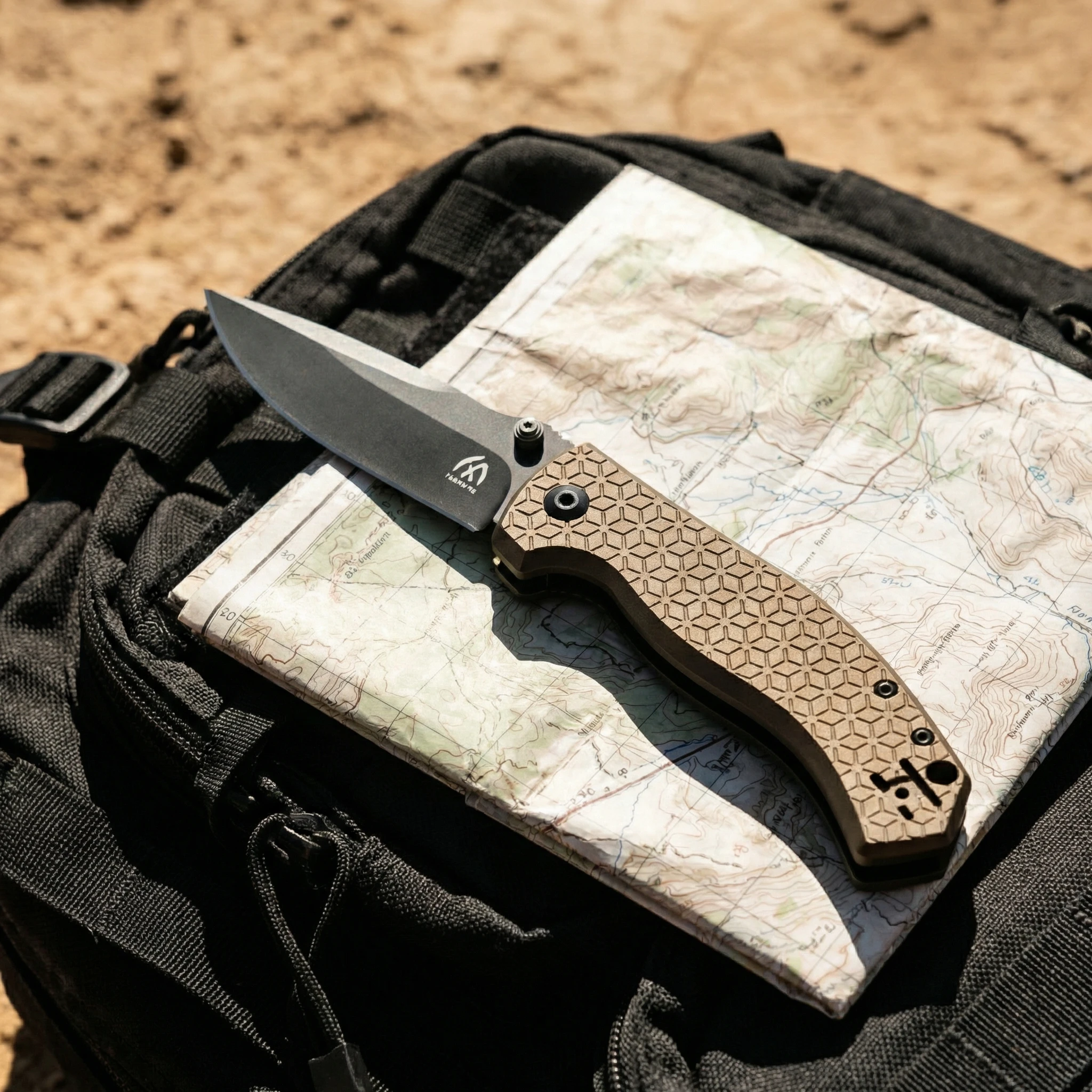 Cuchillo plegable táctico para exteriores de emergencia camping - imagen 3