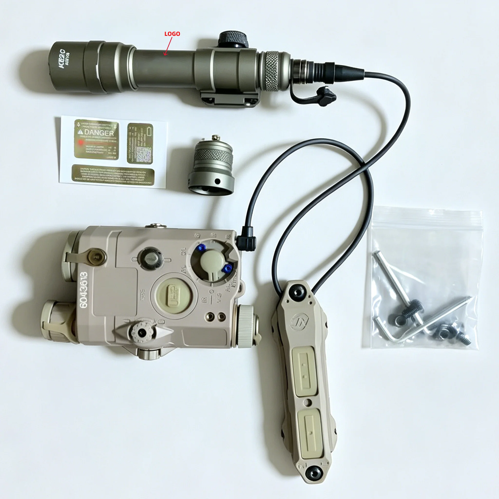 PEQ15 puntero láser rojo con interruptor doble control táctico - imagen 4