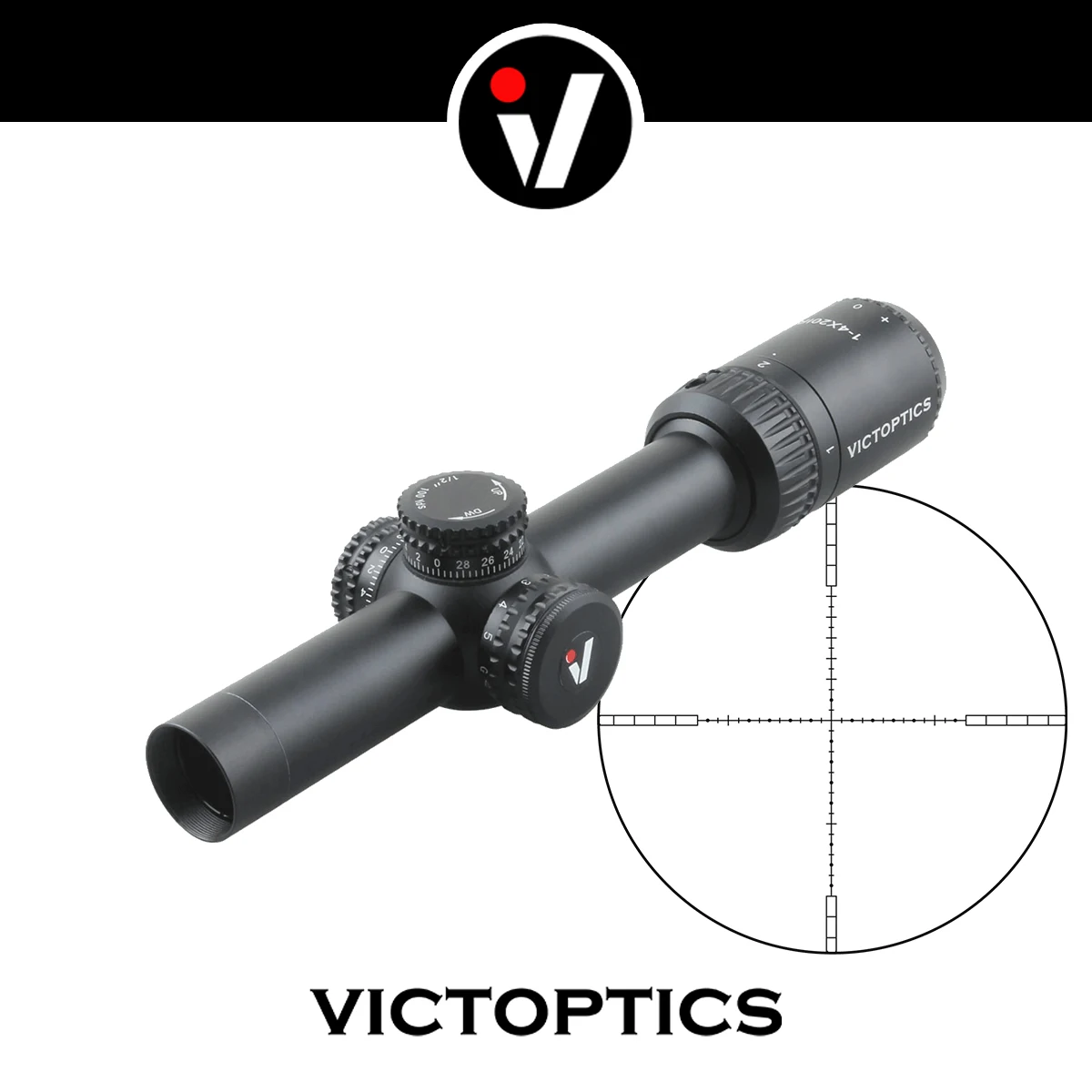 VItoptics visor LPVO IR SFP para caza deportiva, monotubo - imagen 3